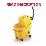 WaveBrake 35 Qt Mop Bucket with Drain, Yellow