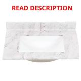 31x22 Engineered Stone Vanity Top
