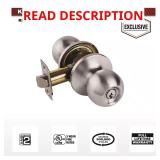 Storeroom Knob, UL 3-Hour Fire, Satin Chrome