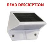 White Solar Deck and Wall Light