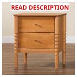 Lucera Oak Brown 2-Drawer Nightstand