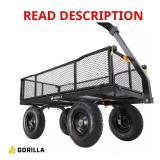Steel Garden Cart, 6 cu ft, 13" Wheels