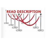 8 x bid Vevor crowd control stanchions