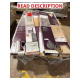 Mixed vinyl plank flooring skid