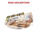 Woven/Metal Sectional Set