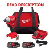 Milwaukee M18 18V Brushless 1/4" Impact Kit