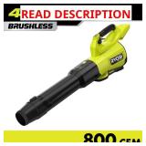 40V Brushless Leaf Blower 180 MPH 800 CFM