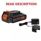 20V Max Lithium Ion Battery and Charger