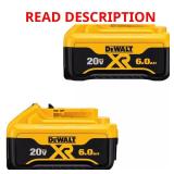 20-Volt MAX XR 6.0Ah Battery Pack
