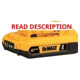 BATTERY 20V 2.0AMP XR LI