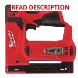 MILWAUKEE 12V DC Staple Gun: 3/8 in staples