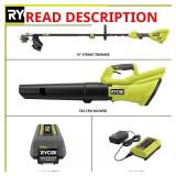 RYOBI 40V Cordless Trimmer & Blower Kit