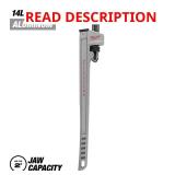 14 in. Aluminum Pipe Wrench, Power Length