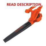 180 MPH 220 CFM 7-Amp Corded Leaf Blower