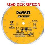DEWALT XP4 10in Wet Diamond Blade