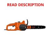 14 in. 8A Corded Rear Chainsaw with Oiler