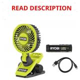 RYOBI USB Lithium Clamp Fan Kit (Renewed)