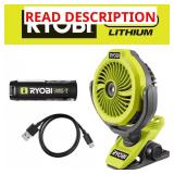RYOBI USB Misting Clamp Fan Kit