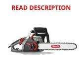 CS1500 Self-Sharpening 15A Chainsaw, 18" Bar