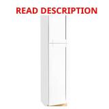 Shaker 18x24x84 W Pantry Cabinet, Satin White