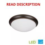 Withers 13 in. 140W Integrated LED Flush Mount, m