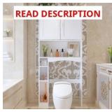 FUFU&GAGA 31.5x70.9x9.8 White 6-Shelf OT Storage