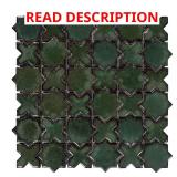 Star & Cross Green Ceramic Tile 12.2x12.2