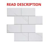 Subway Carrara Marble Peel & Stick Tile (5 pks)