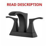 Venturi 4-in Centerset 2-Handle Faucet, Black
