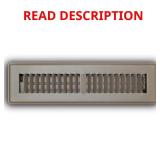 2 in. x 12 in. 2-Way Steel Floor Reg Brown