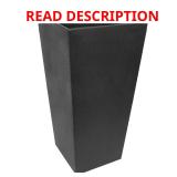 Tierra Verde 15x28" Sonata Planter Black