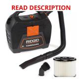 RIDGID 3 Gal 18V Cordless Shop Vacuum WD0319