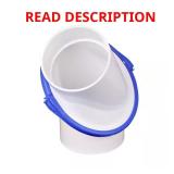 4 in. Hub x Hub PVC 0 90  Elbow Fitting