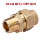 HOME-FLEX 1/2 CSST x 1/2 MIPT Brass Adapter