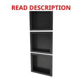 Redi Niche 16x42 Shower Niche Set in Black