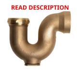 NY Code 1-1/4 in. Brass Sink Drain P-Trap