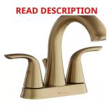 Irena 4-in Centerset Bath Faucet Brushed Gold