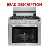 21-in. 3-Burner RV Gas Range Oven, Stainless