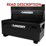 60 in. W Black Steel Job Site Toolbox