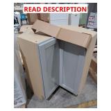 36"x34"x30" grey lazy Susan cabinet