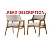 Mid-century Upholstered Dining Chairs (Set of 2)