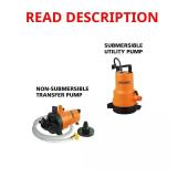 1/4 HP 2-in-1 Utility Pump