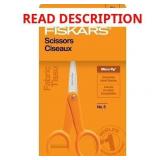 (2) Fiskars 5" Micro-Tip Scissors, Orange