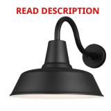 Barn Light 1-Light Matte Black Lantern Sconce