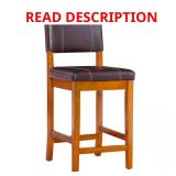 Milano 24.8 in. Brown Counter Stool