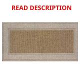 (2) Basket Weave 23 in. x 47 in. Sisal Doormat