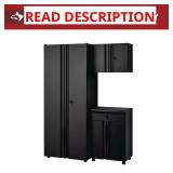 Regular Duty Welded 54.5"W x 75"H Black