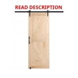 VEVOR Barn Door and Hardware Kit (30" x 84" Wood