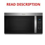 Whirlpool 30" OTR Microwave, SS DAMAGED