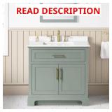 Doveton 36-in. Single Sink Sage Bath Vanity
